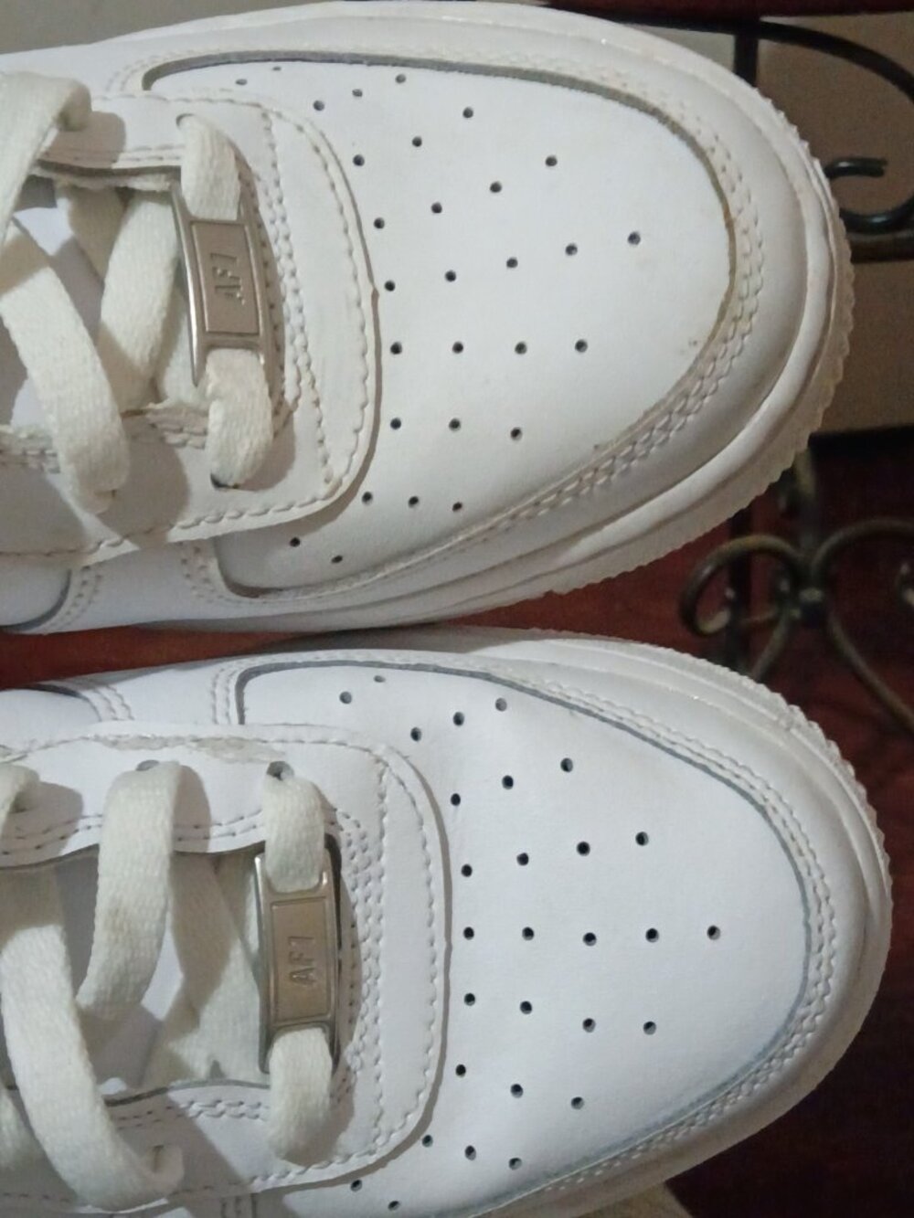 Nike Air Force 1 Low GS Shoes Size 6Y Youth Womens 7.5 Triple White Leather - Picture 13 of 13